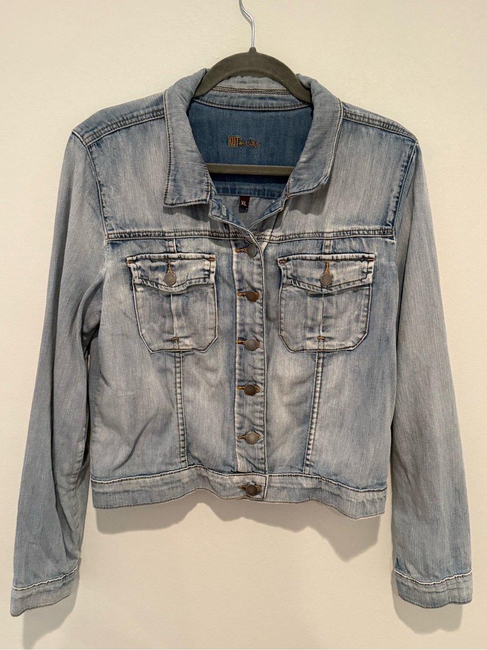 Kut from the Kloth Pale Blue Denim Jacket